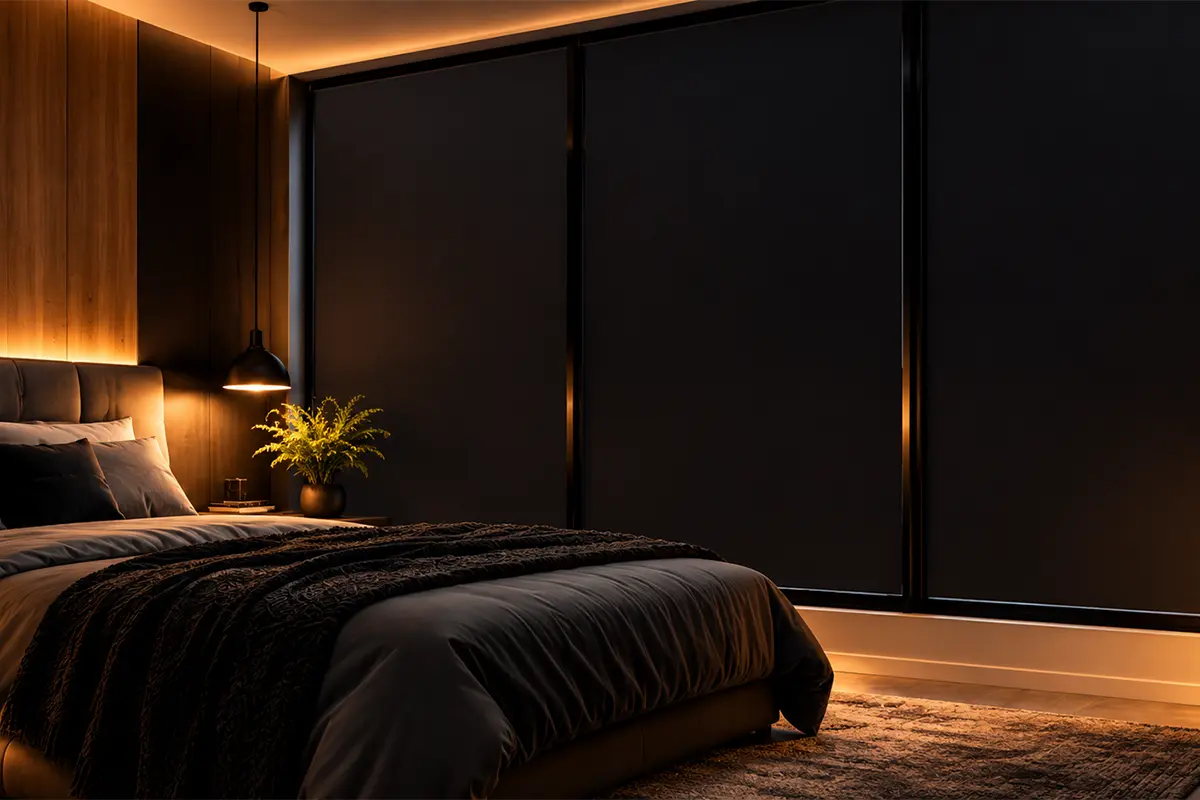 Dormitórios e Suítes com escurecimento total blackout para dormir de dia